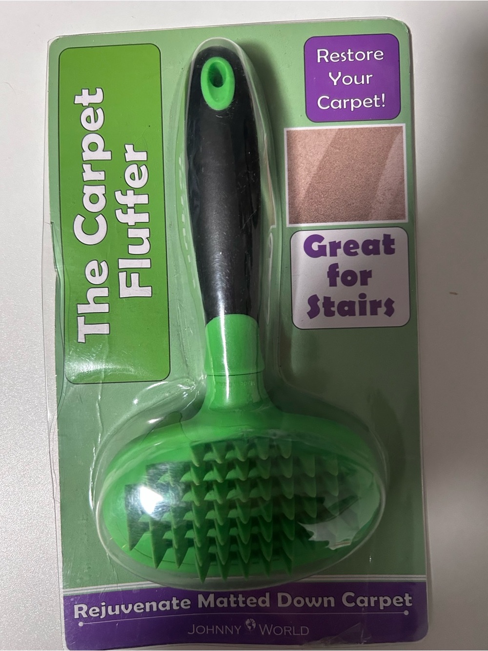 Green Carpet Fluffer - The Carpet Fluffer